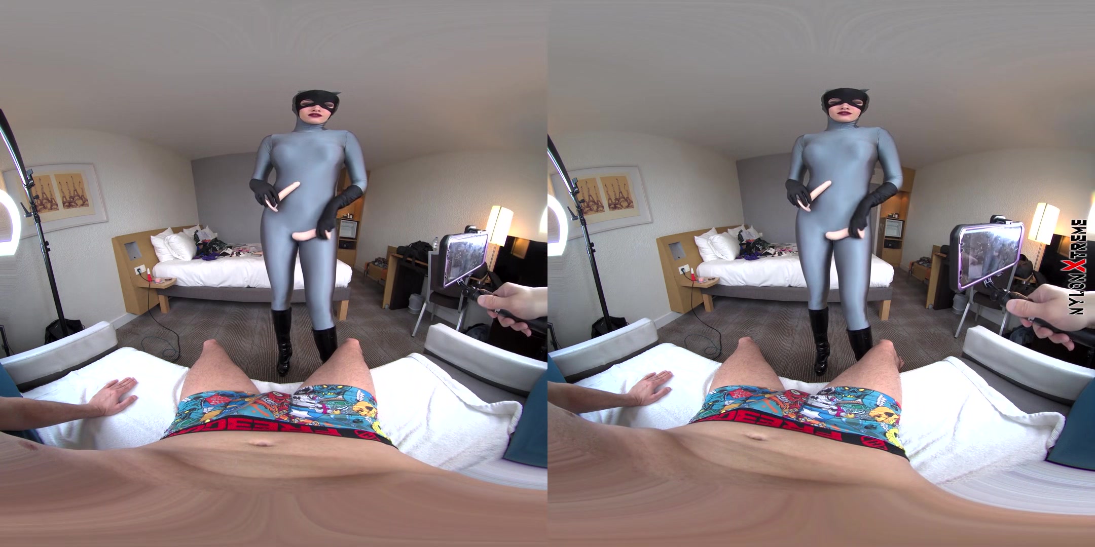 Nora Fox Blowjob Lycra Catwomen Zentai