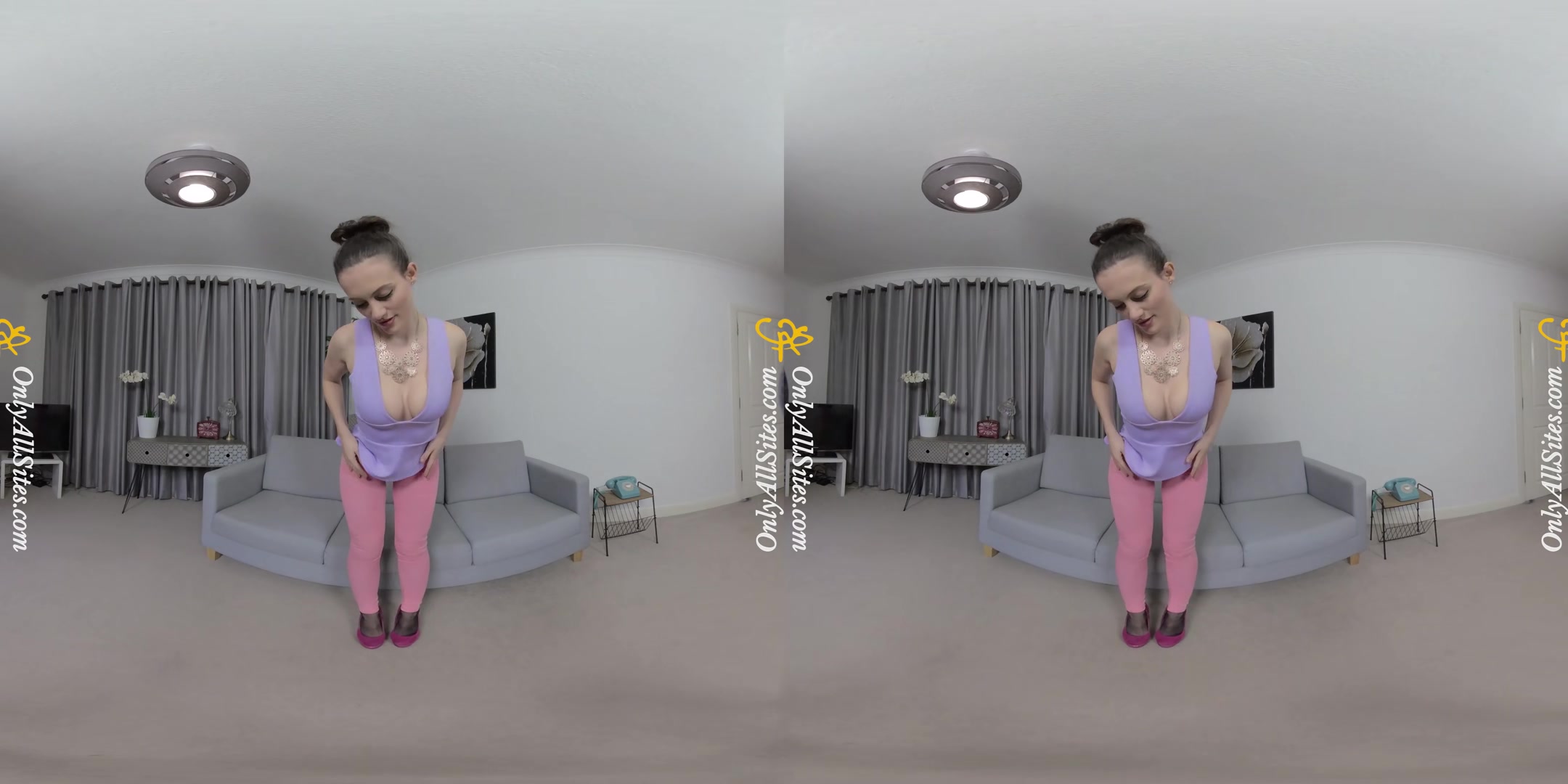 Jamie Jones - Pink Pantyhose - OnlyTease