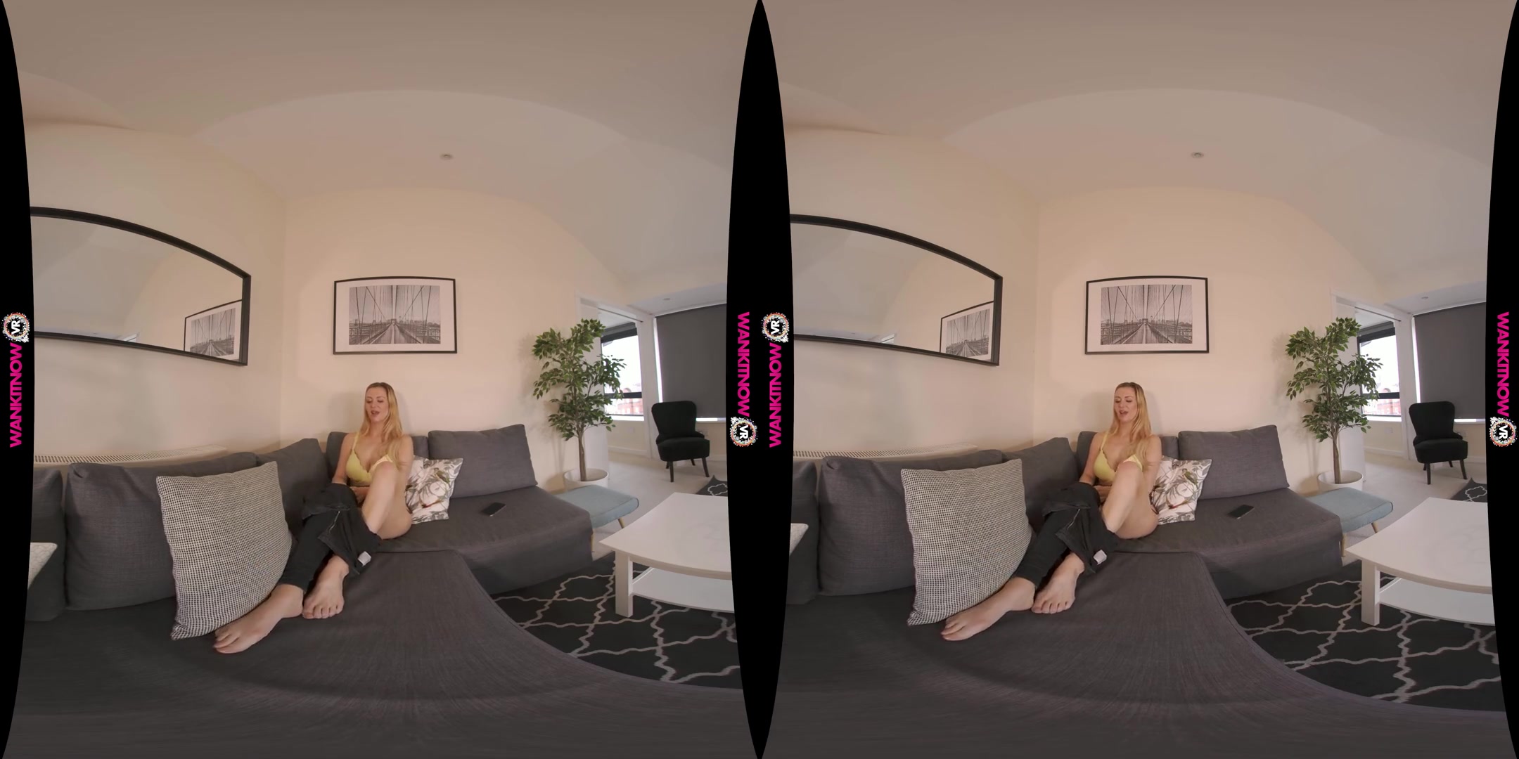 Sneaky Wank - Big Tits British Blonde Lucy Alexandra Solo Striptease