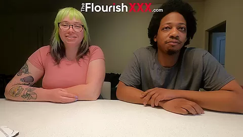 Casting Amateurs Skinny Afro Dude with Thick PAWG Olivia
