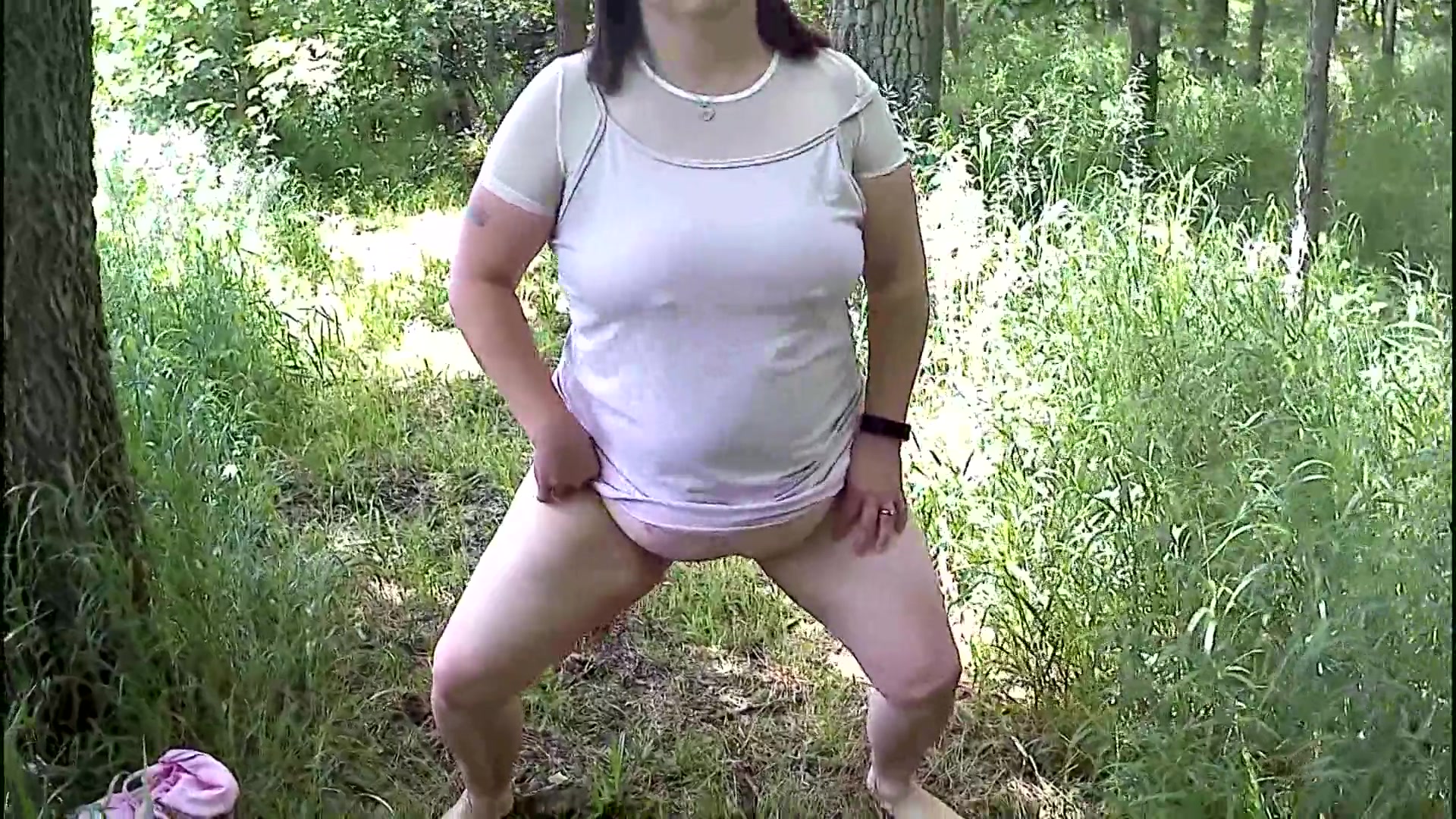 Sexy Bbw Exhibitionist Series 2 Woods And Carwash - Sexynebbw