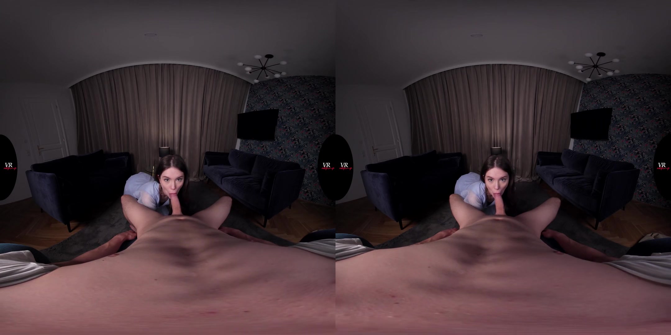 Nut Busting Babe Liz Sucks Your Dick