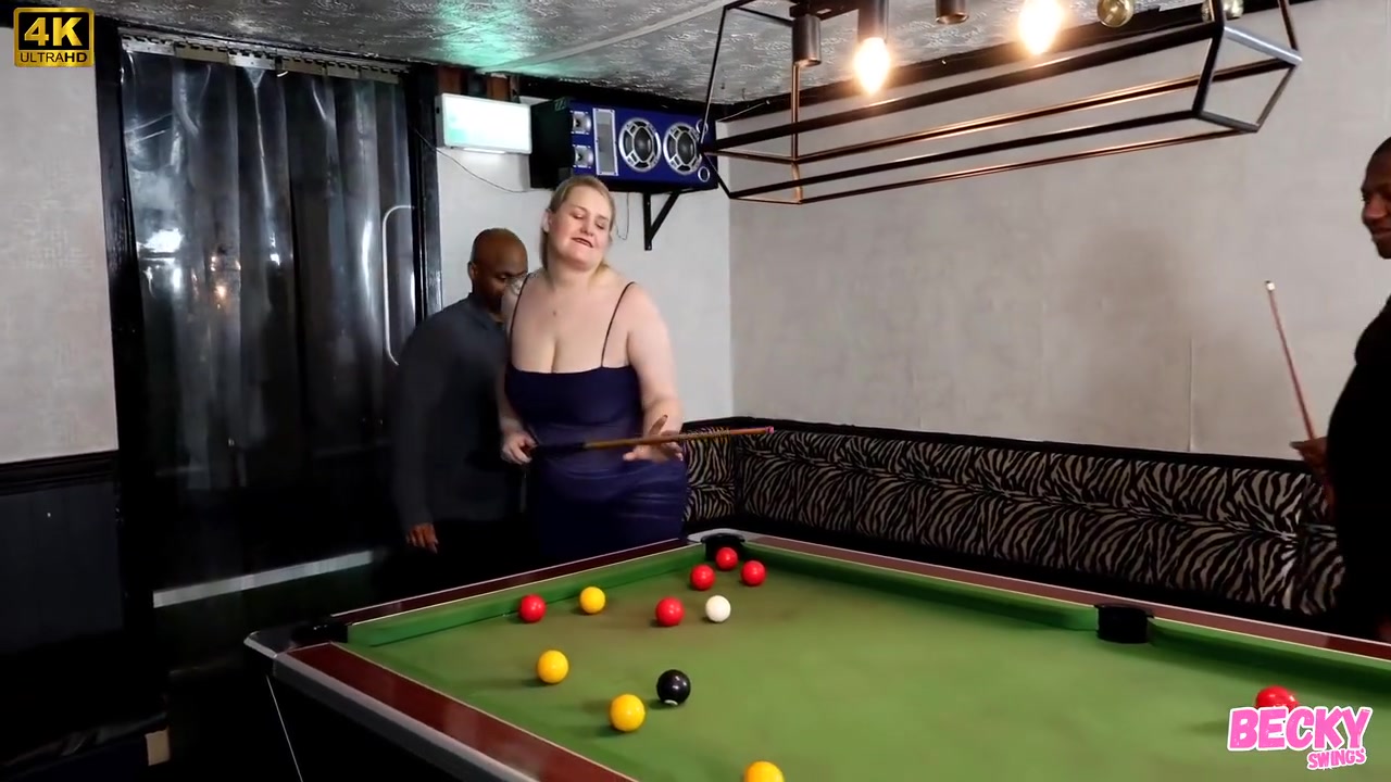 Becky Gets Black Balled Over The Pool Table With A Messy Ending With Becky Swings And Andy San Dimas
