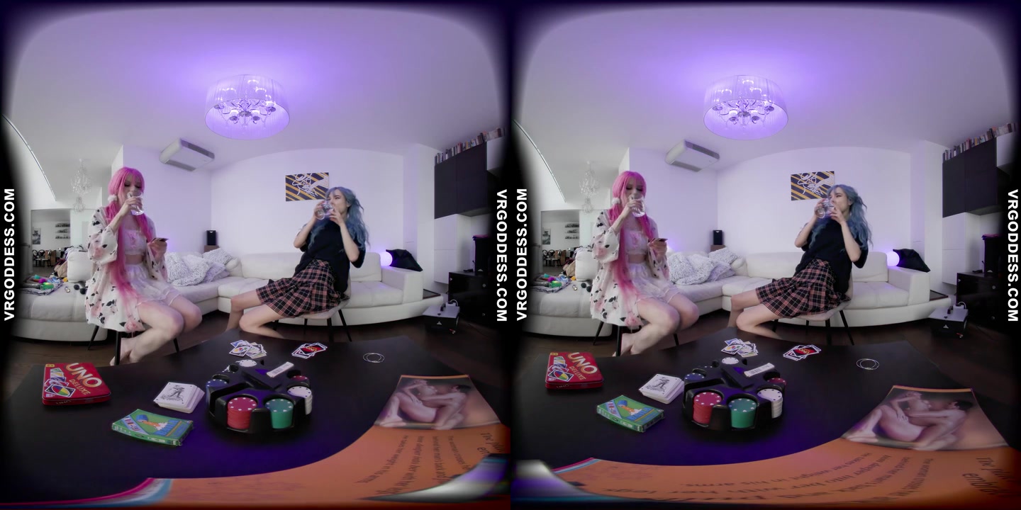 Lily Anglic And Poppy Really Playing Strip Card Games Until They Both Lose And Get Completely Naked