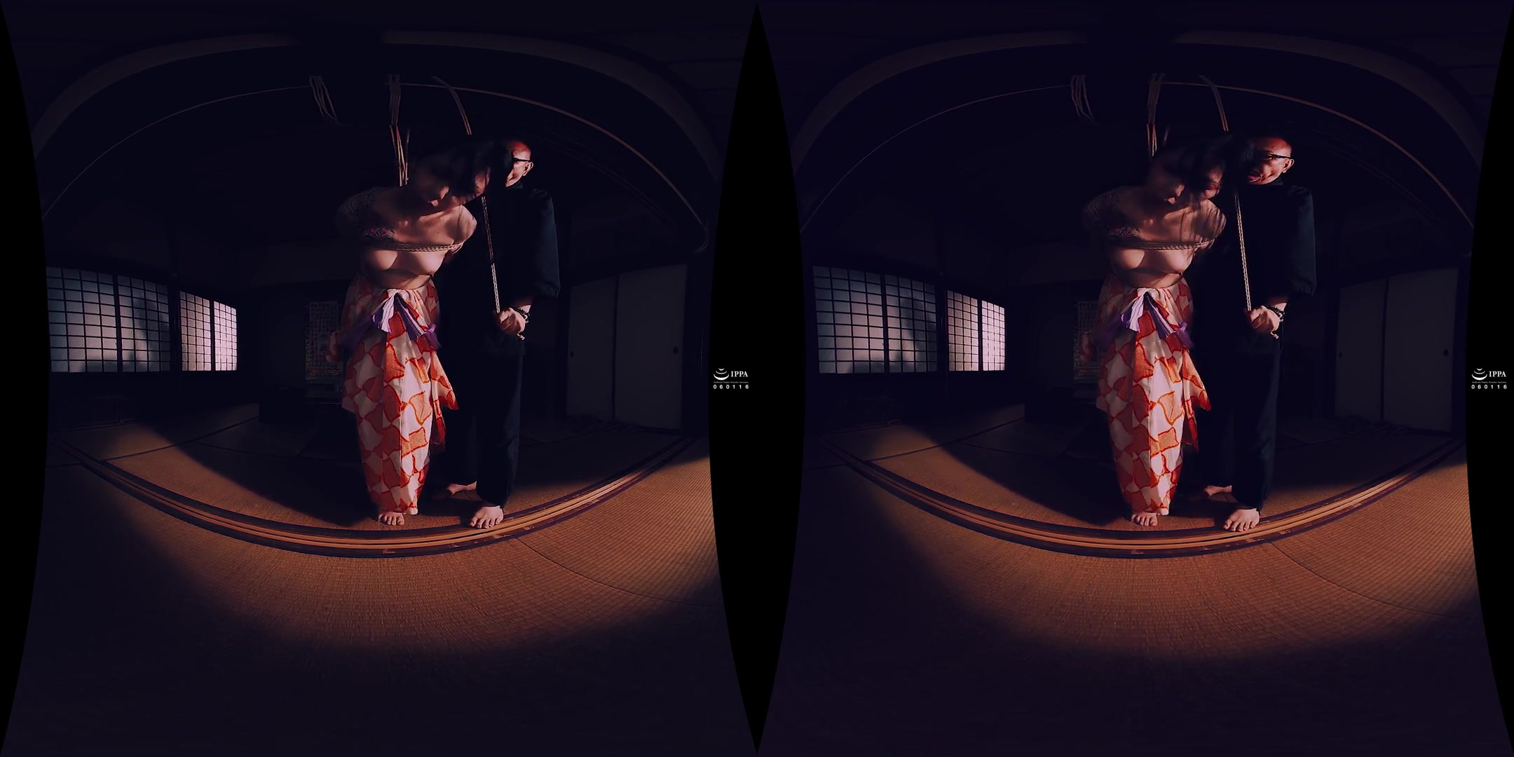 Bondage VR: Twisted Upside Down from Both Legs - JAV BDSM Shibari 3D