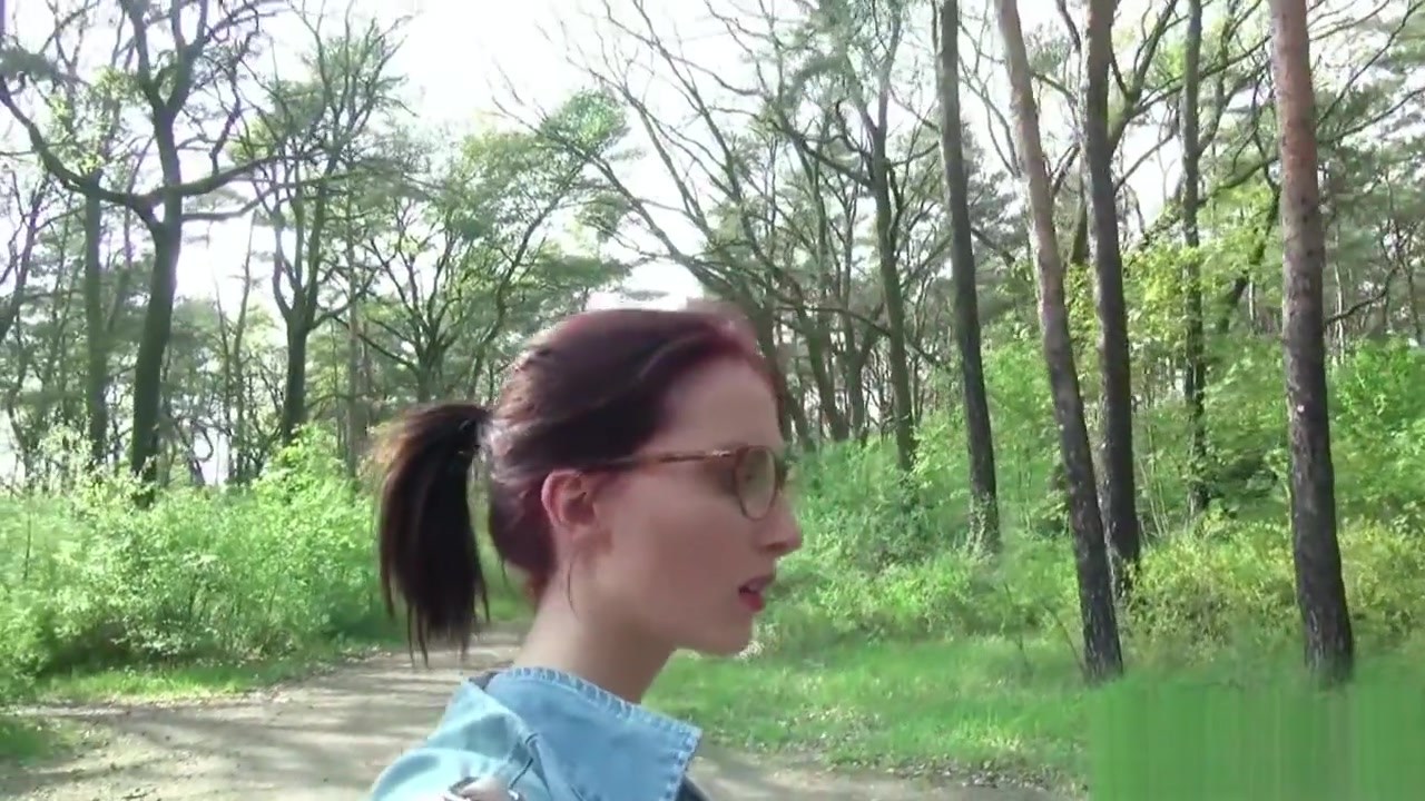 College Redhead teen 18+ Lia In Public Casting