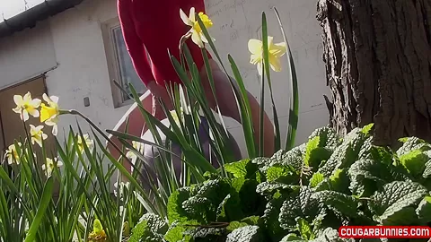 Doris Dawn in Leotard, Daffodils - FanCentro