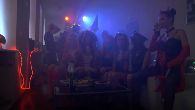 Halloween party turned into an fuckfest hard