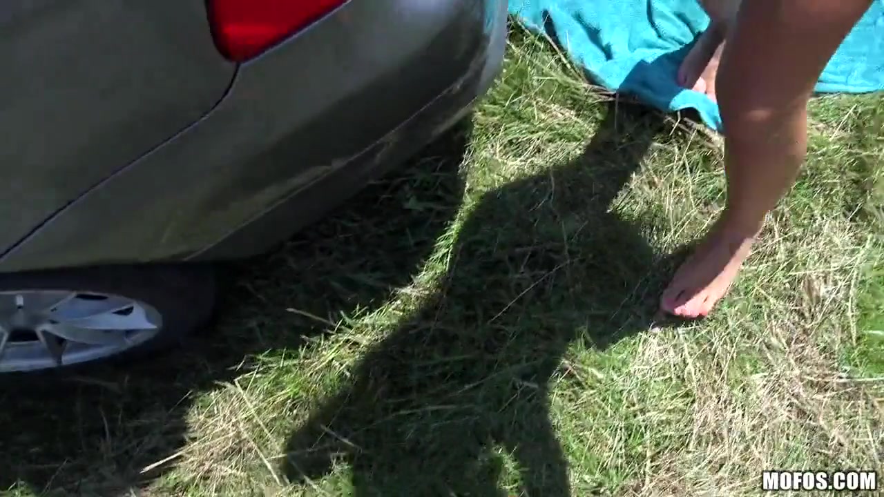 Angelina Wild in Euro Hitchhiker's Roadside Swallow - StrandedTeens