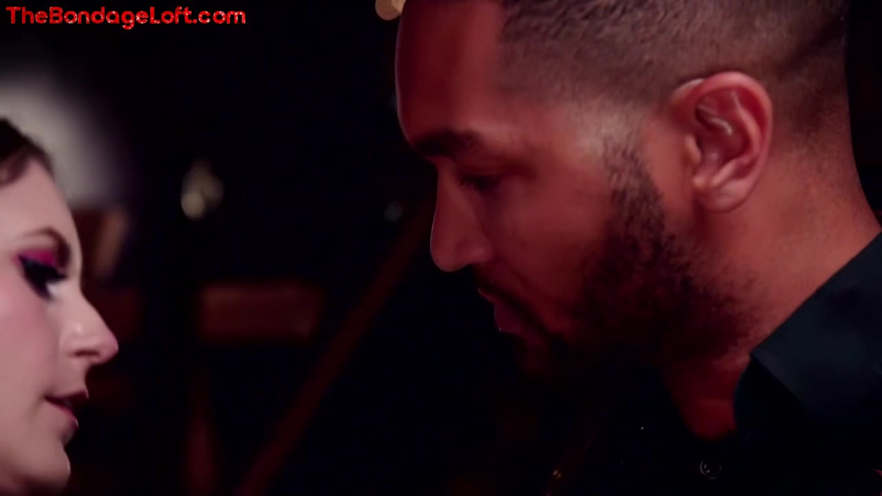 Public BDSM bitchy gets butt spanking by Black dude
