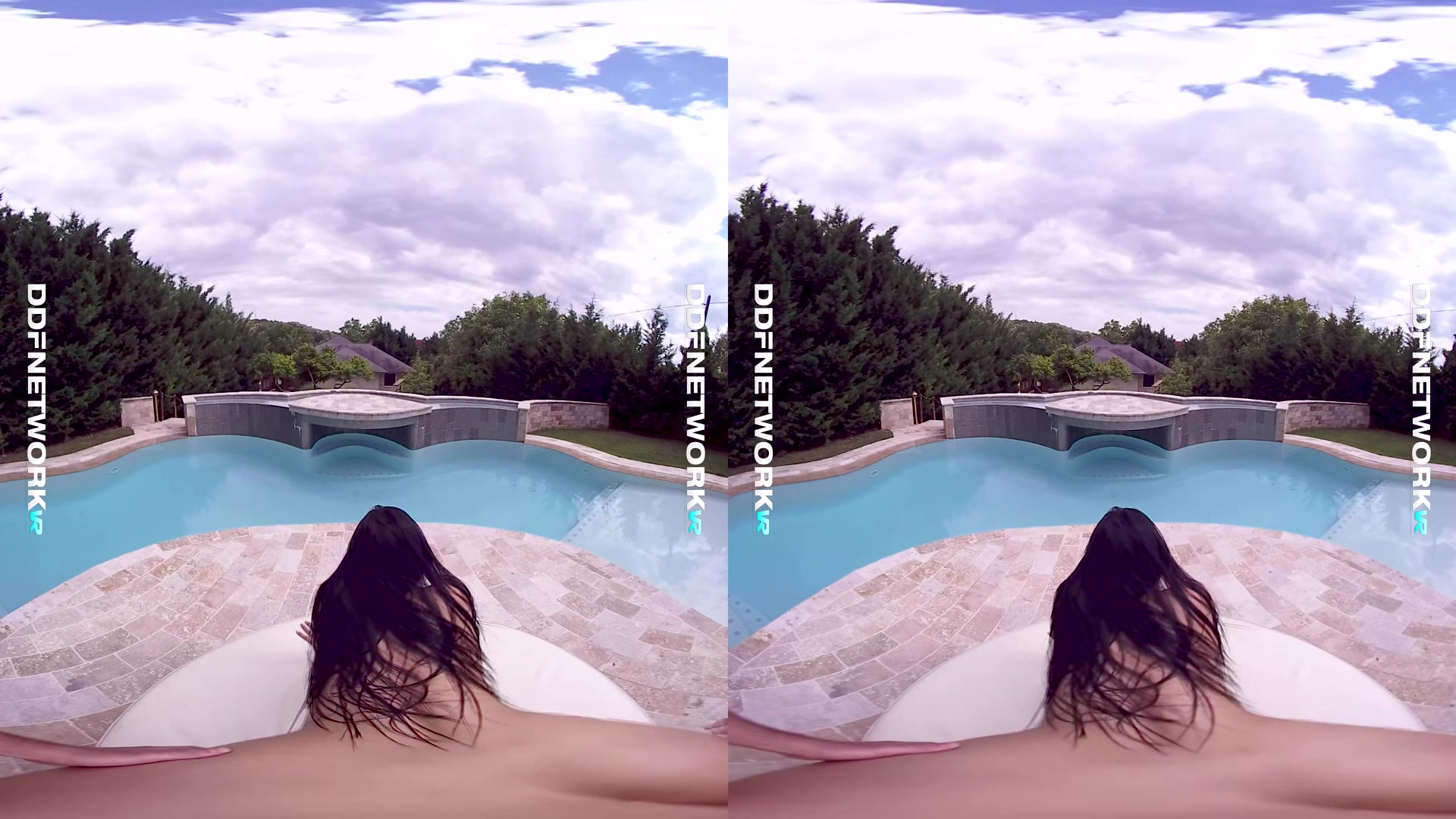 Poolside Pleasures; Busty Beauty Outdoor Sex - Sexlikereal