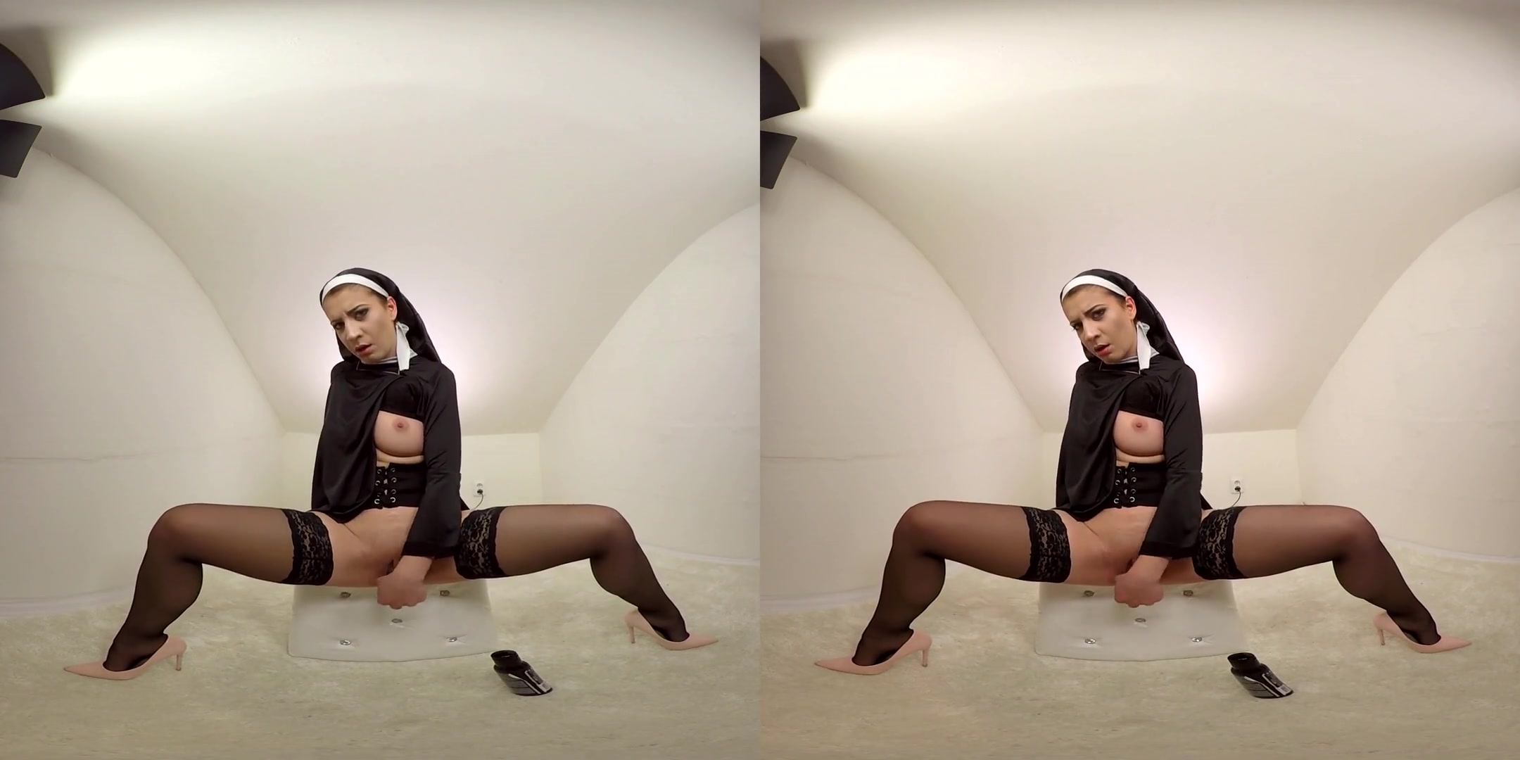 Therese Bizarre in Naughty Nun Cums - BravoModelsMedia