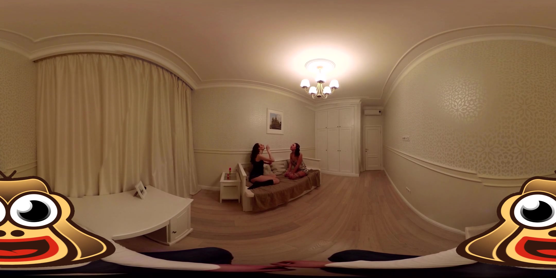 The Chandelier Room: Spanking 2 Big Asses - VirtualPorn360