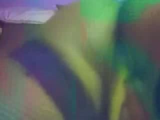 Black cunt shines of cum