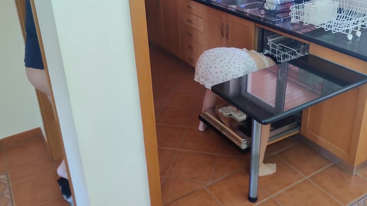 Busty Step Mother Is Fucked While Cleaning The Dishes Machine