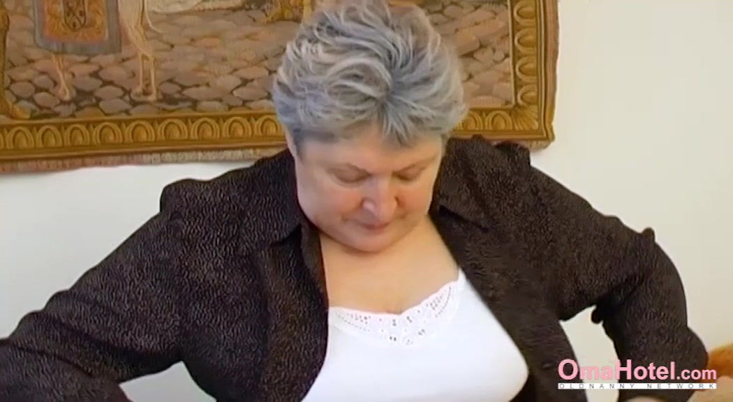 OmaHoteL Extra Hairy Granny Seductive Striptease