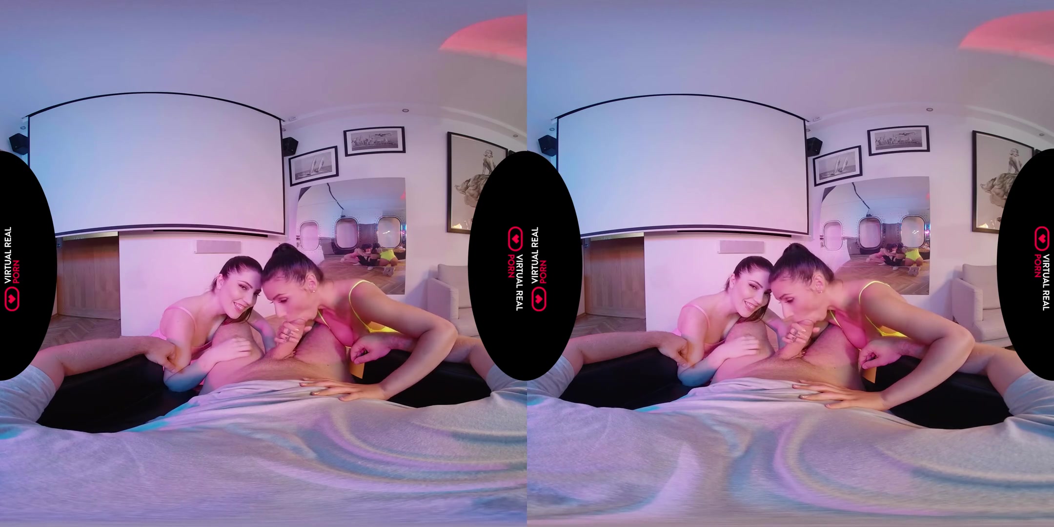 Warming Up - Big Tits MFF Threesome with Hot Pornstars Anal and Cum on Tits