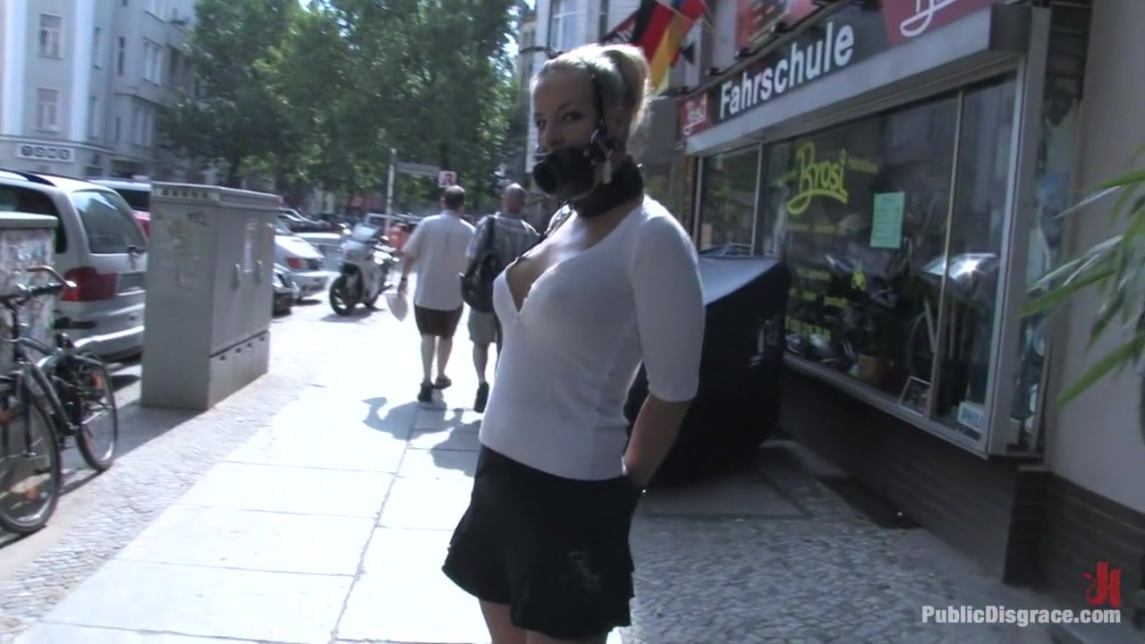 Hot German Blonde gets fucked in public