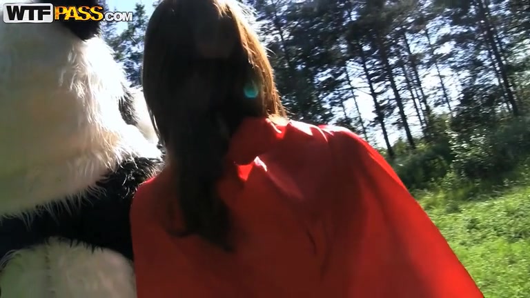 Fun outdoor xxx sex play based on fairy tales