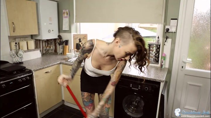 Becky Holt in Make A Mess - DownblouseJerk