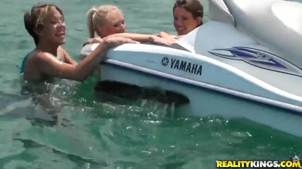 Lesbian dirty adventures at the beach and in the shower