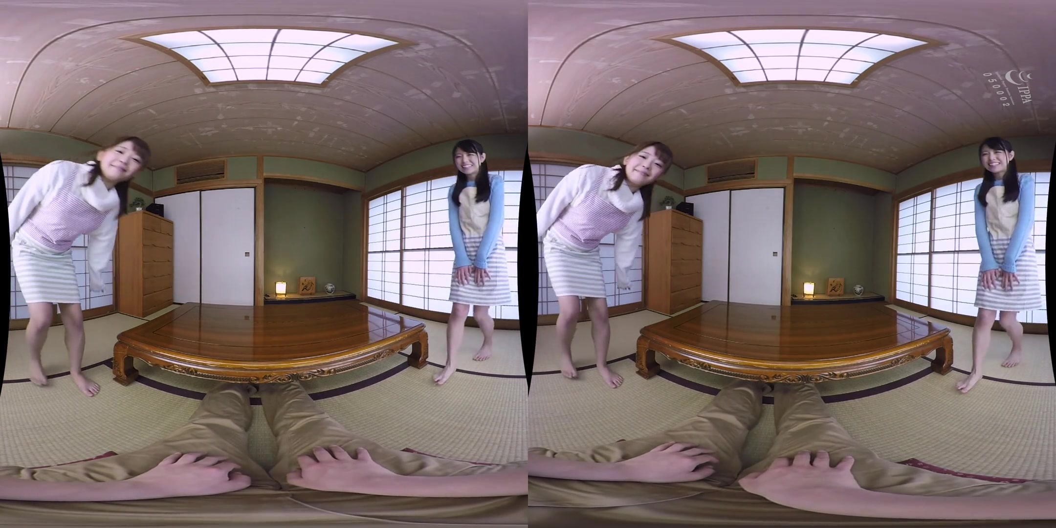 Eating off a Girl VR; Japanese MFF Threesome Hardcore