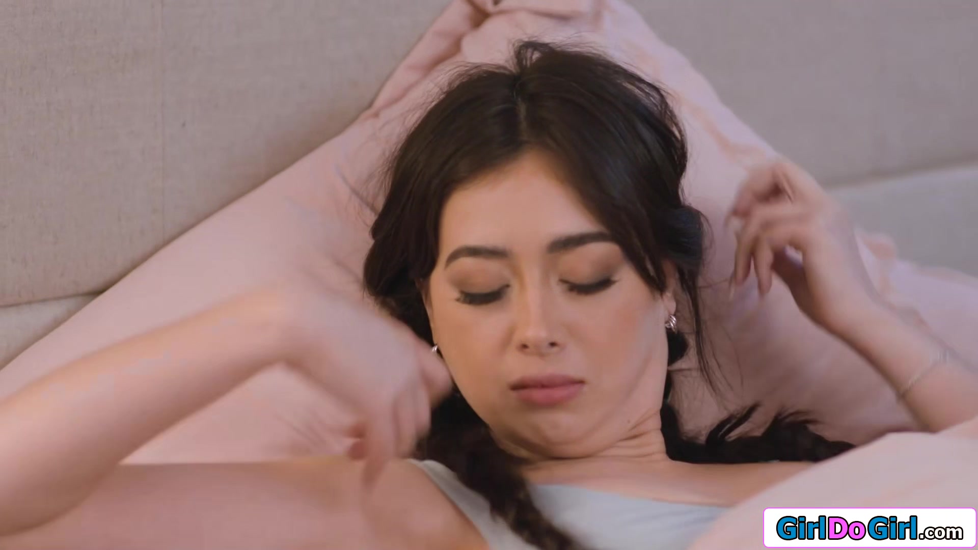 Asian stepmom masturbate busty stepdaughter till she orgasms