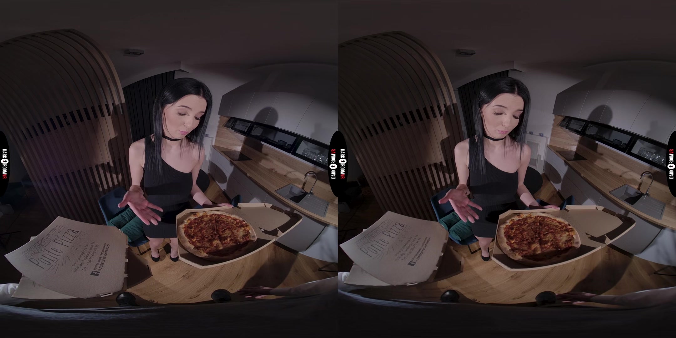 Simon Kitty VR Porn: Cold Pizza, Hot Dick - DarkRoomVR