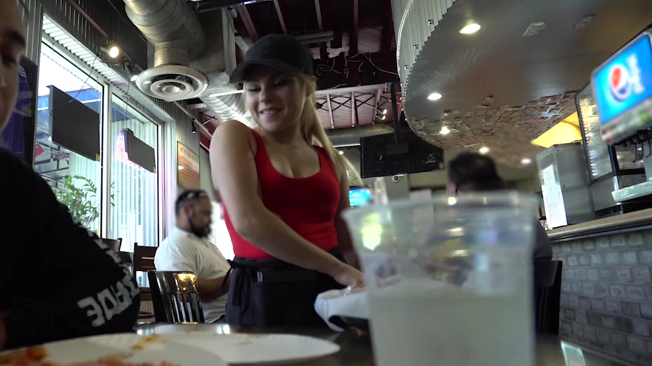 Waitress POV - Skylar Valentine - Pint-sized Pizzeria Girl Cutie