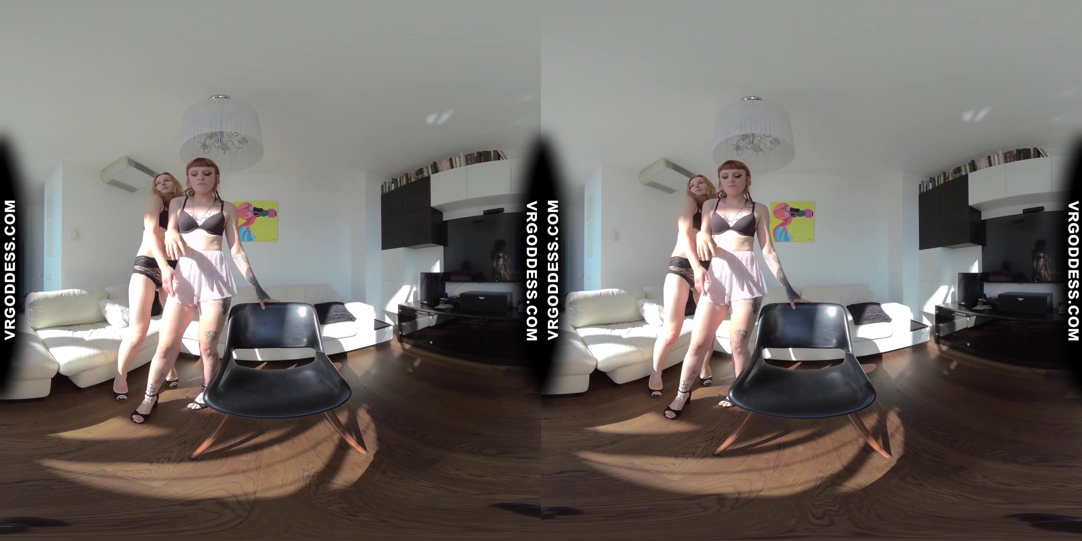 Double Ginger Stripteasing Beauties Romantic Lesbian Lovers Pussy Lick Drip Champagne Pussy Juices