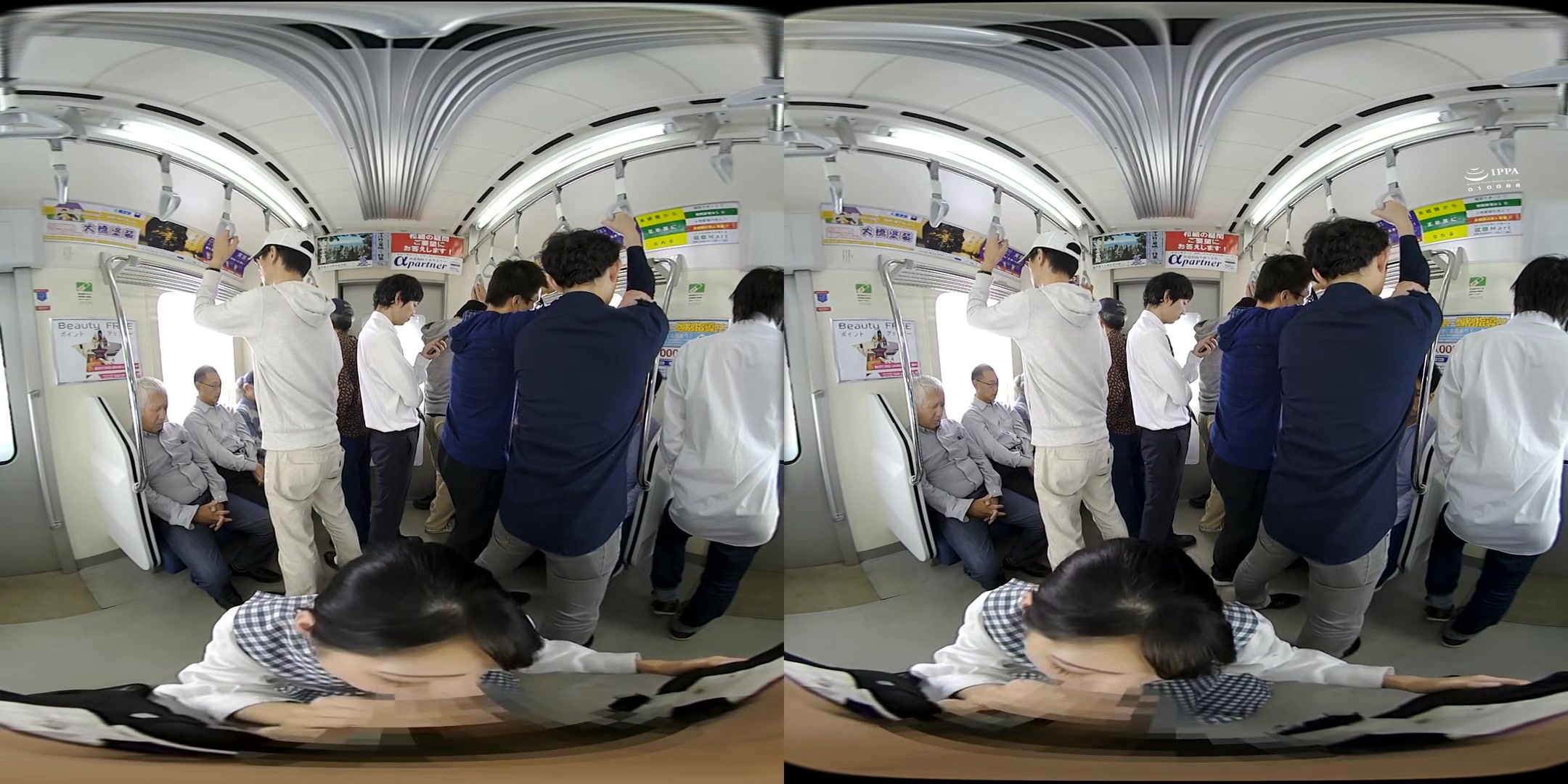 Sloppy Kissing Schoolgirl VR 2 - Cute Japanese Schoolgirl Fucked on the Train