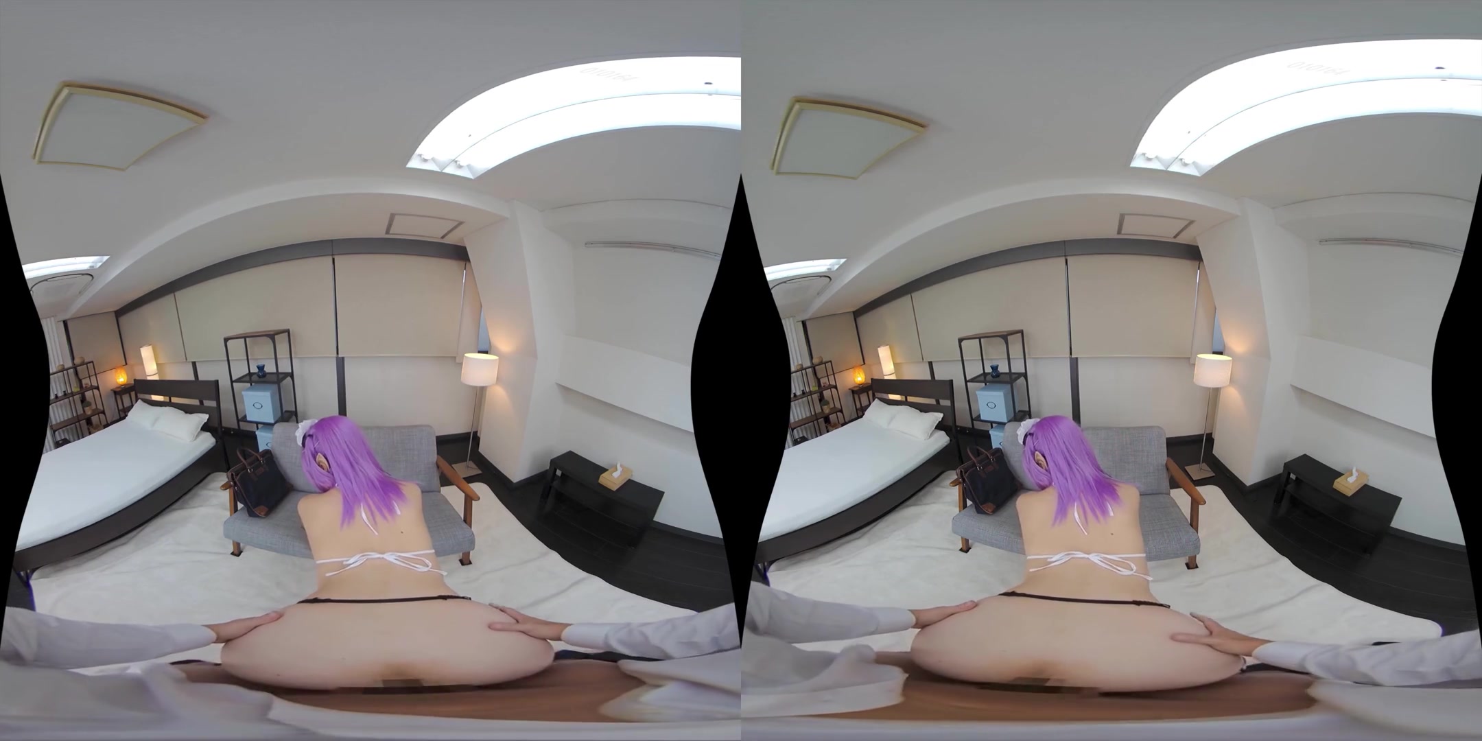 Cumming Inside Elf Maid; Purple Hair Cosplay Creampie Sex