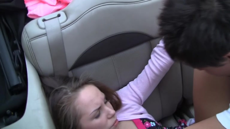 Teenies sex in the car on a picnic