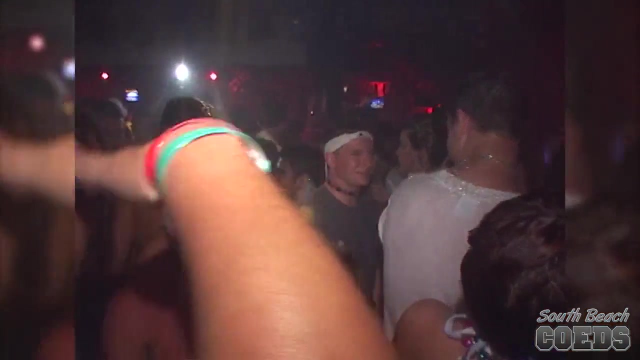 Tons of Coeds Flashing for Beads at our Foam Party - SouthBeachCoeds