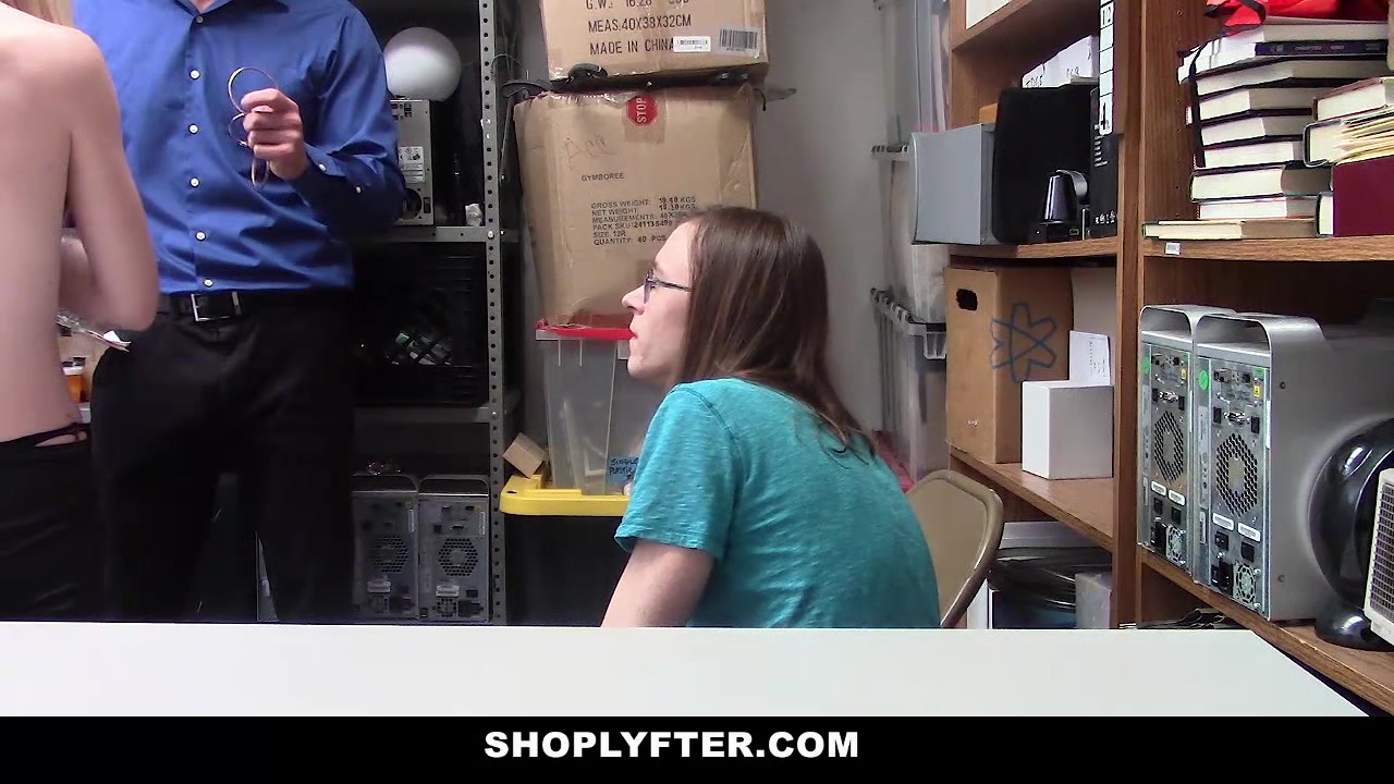 ShopLyfter - Security Guard Fucks teen 18+ In Front Of Boyfriend