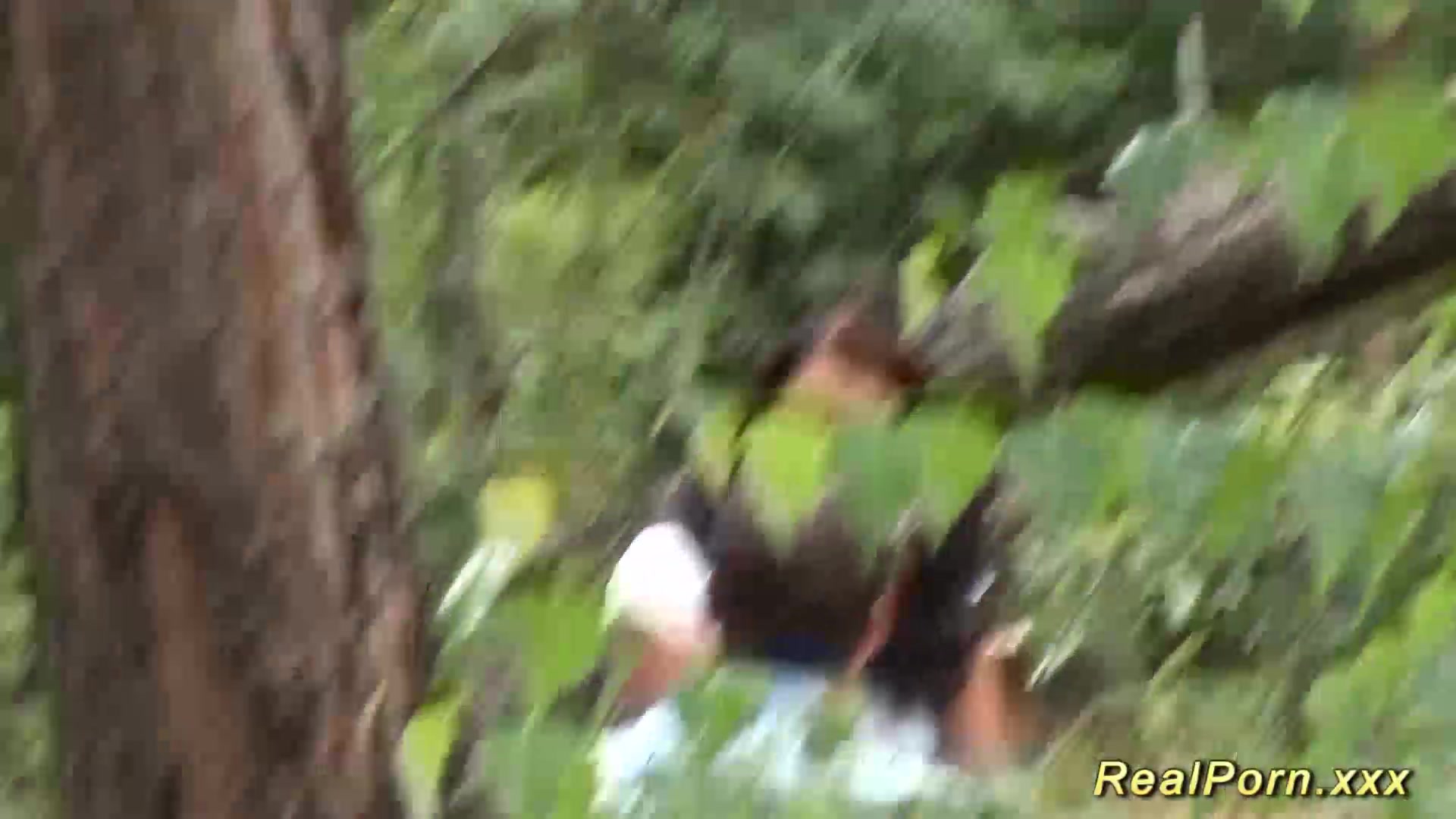 german teen 18+ banged in the forest