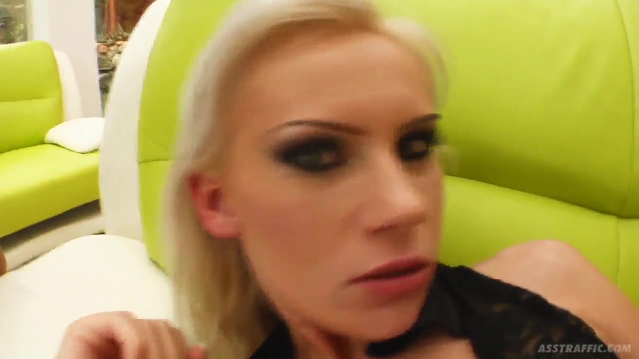 Beatrix torn apart by two hard cock