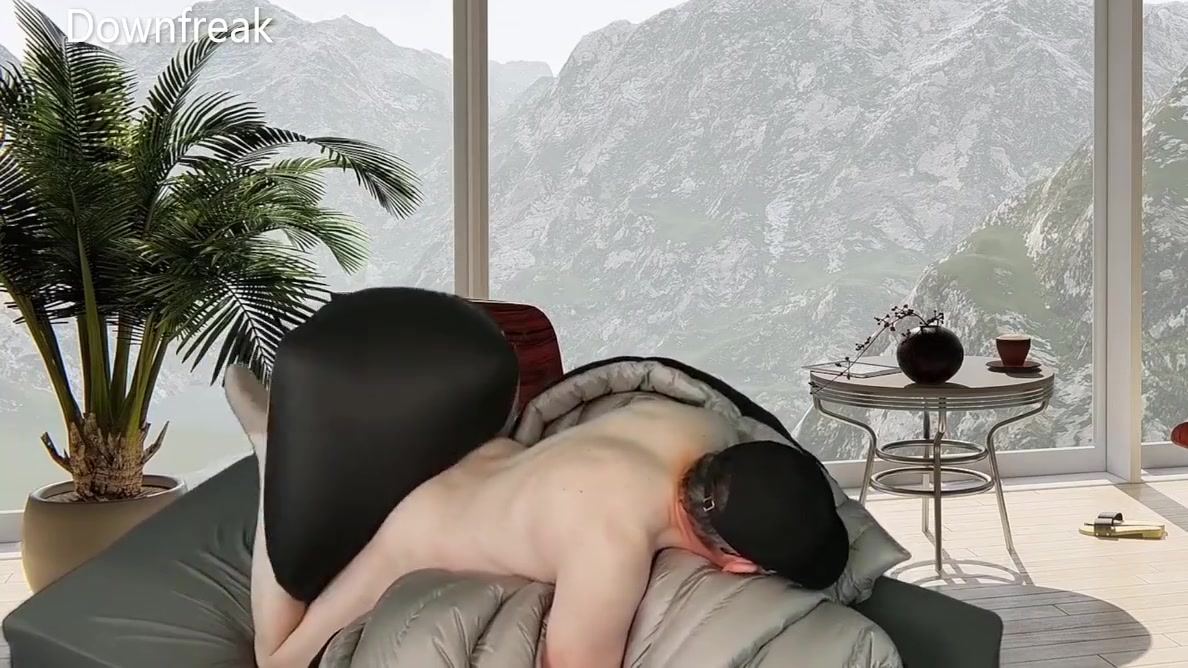 Humping Giant Down Bag Until Cum
