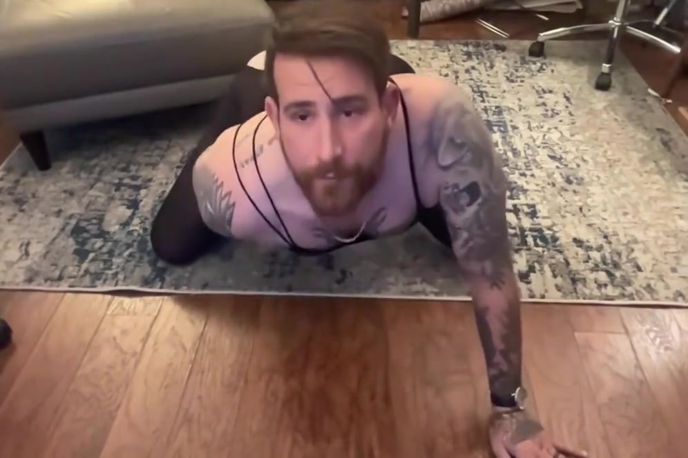 Your Sissy Whore Ripping Pantyhose And Licking Pee