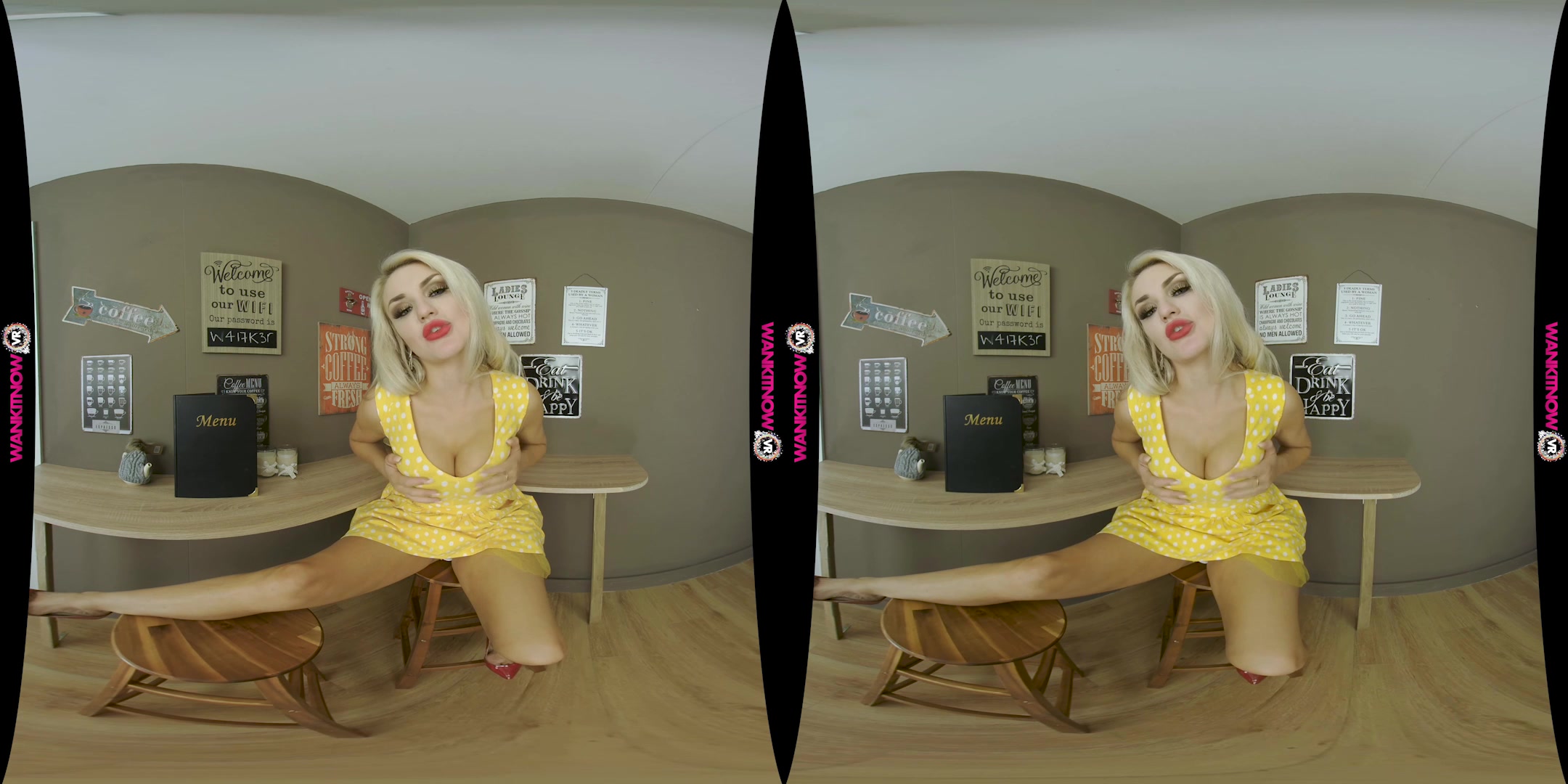 Cum For Coffee featuring Ashley Jay - WankitNowVR
