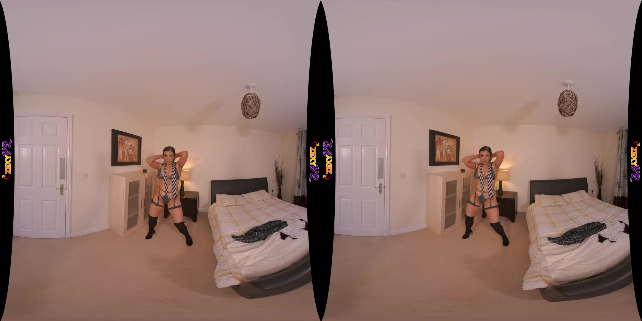 College Cutie - Sexy Coed Striptease - ZexyVR - SexLikeReal
