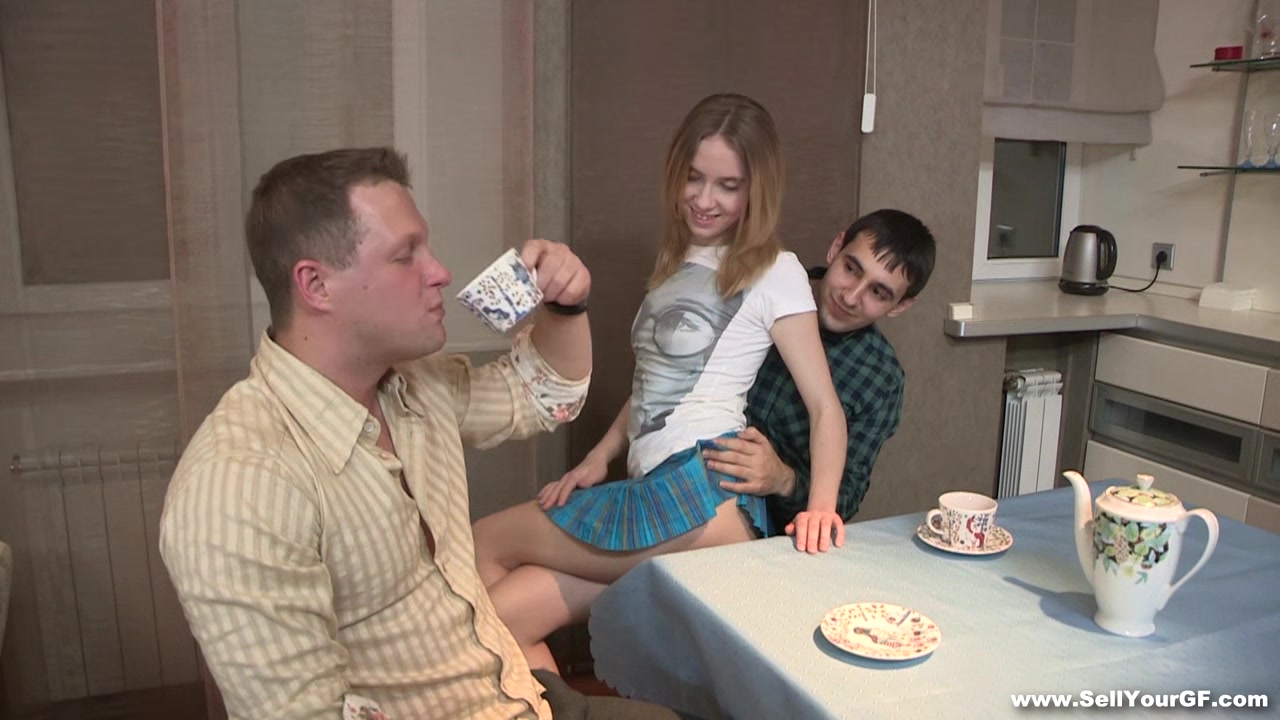 Sell Your GF - Isabel Stern - Sex dessert on a kitchen table