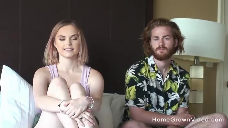 Real amateur couple couldnt wait to make a porno