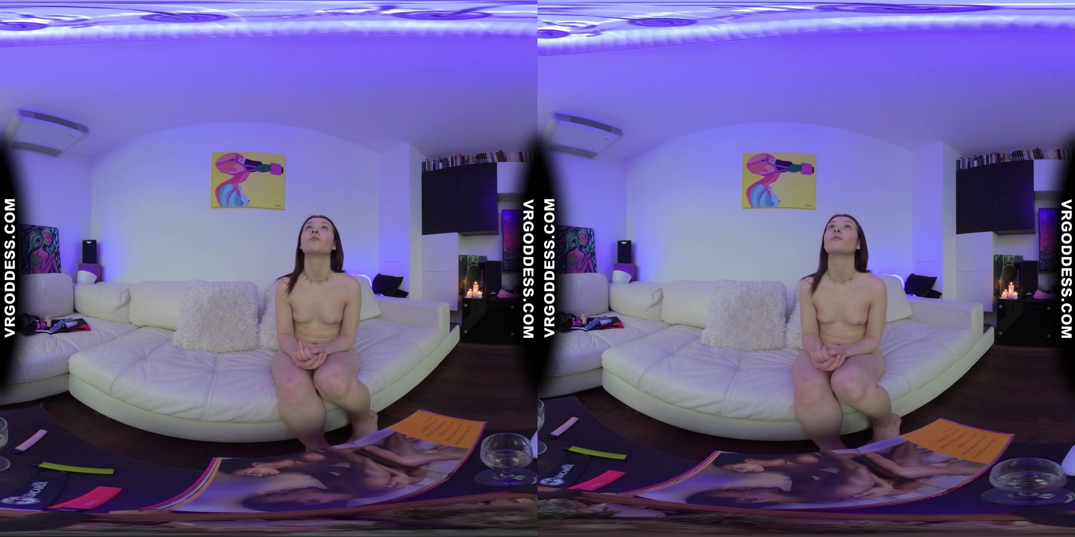 Matty Bong Smoking With Miss Pussycat Aesthetic Pink Double Dildo Lesbian Kama Sutra