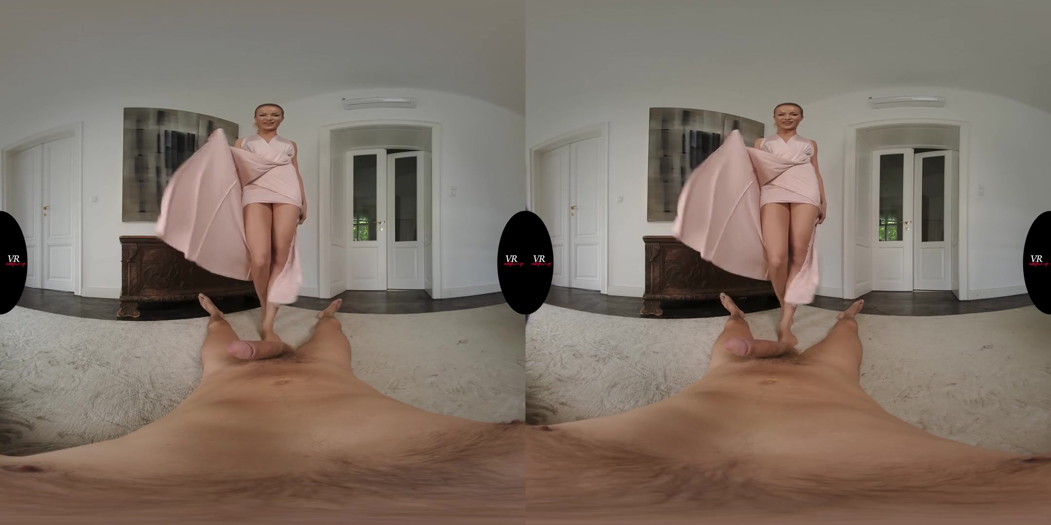 Cherry Kiss Gets Fucked Through Pantyhose - Gorgeous Pornstar in Sexy Lingerie Sucking Your Cock in VR