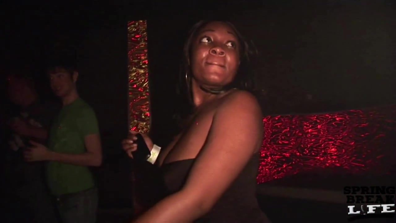Ebony Club Girl Flashing in Ybor City