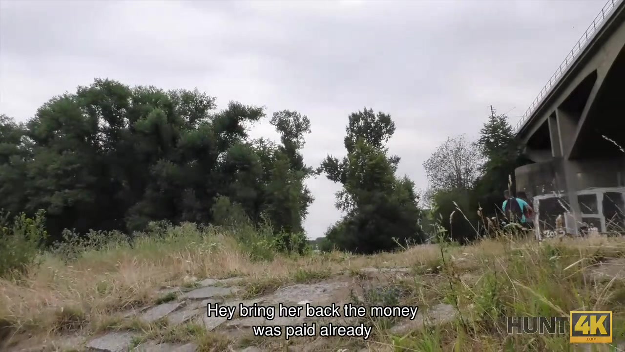HUNT4K. Tricky guy forces boy to sell sweet pussy of his girlfriend