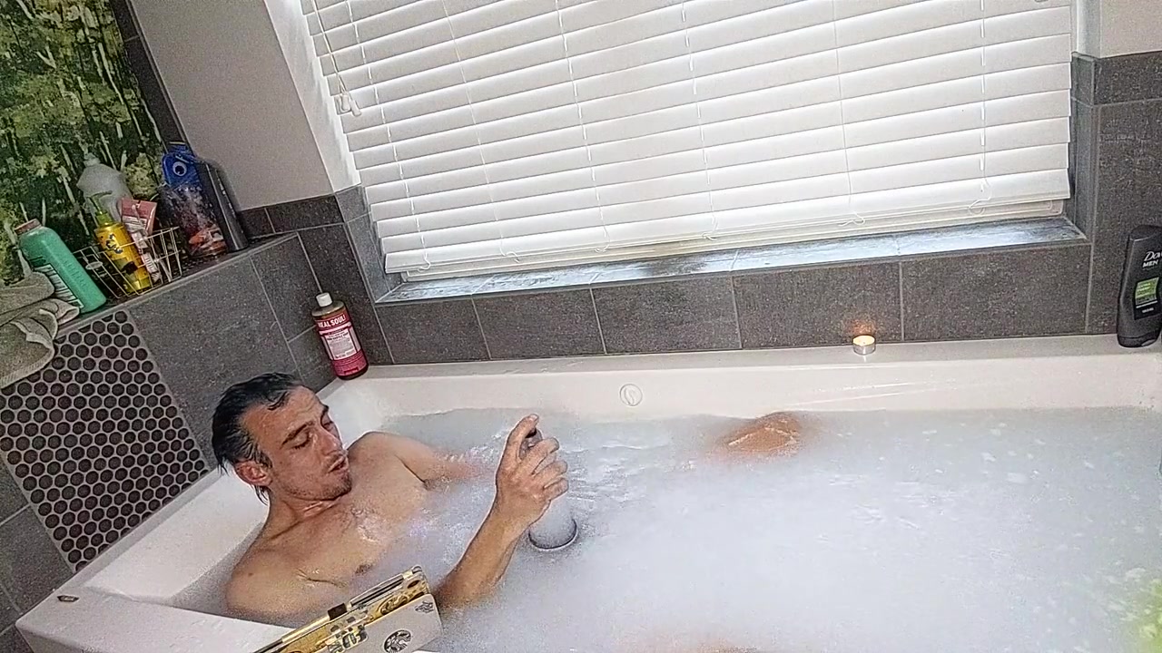 Bored As Hell Pumping My Cock In The Tub With My Bathmate
