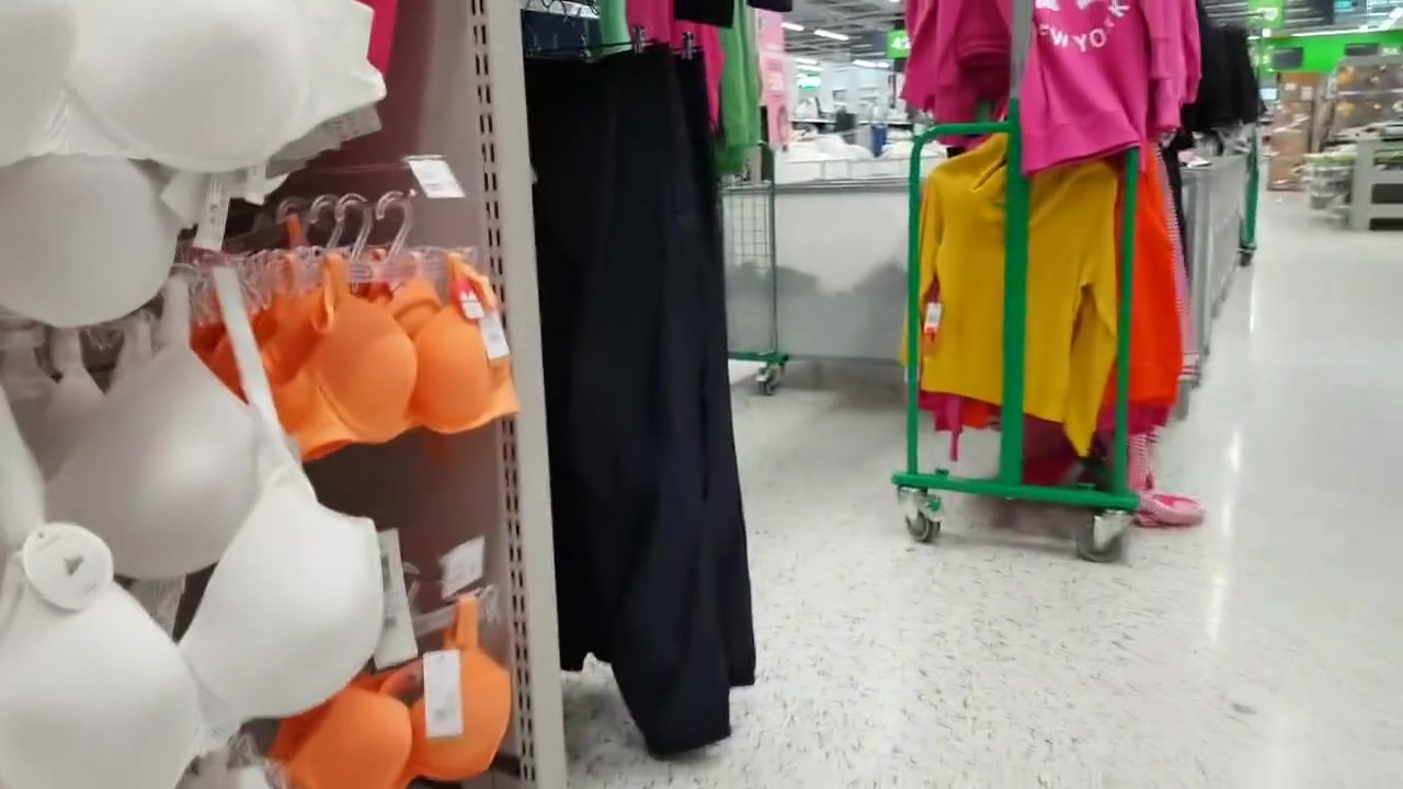 Diaper Girl Wets Herself While Shopping Bras And Panties