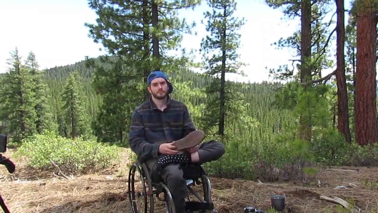 Guy In Wheelchair Solo Camping And Horny